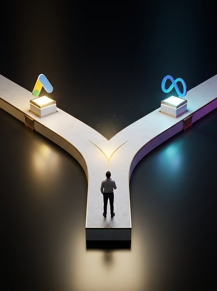 Imagem do artigo sobre Google Ads ou Meta Ads para iniciantes